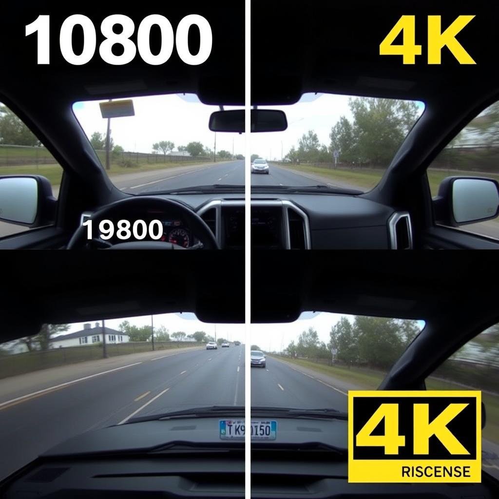 4K dash cam footage from Ford F-150