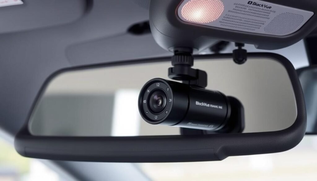 BlackVue DR900X-2CH Plus dash cam installed in Ford Ranger