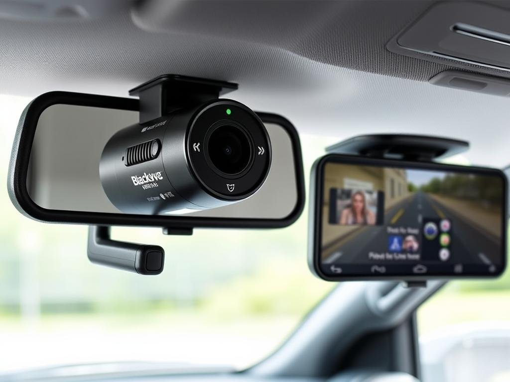 BlackVue DR970X-2CH dash cam installed in Ford F-150