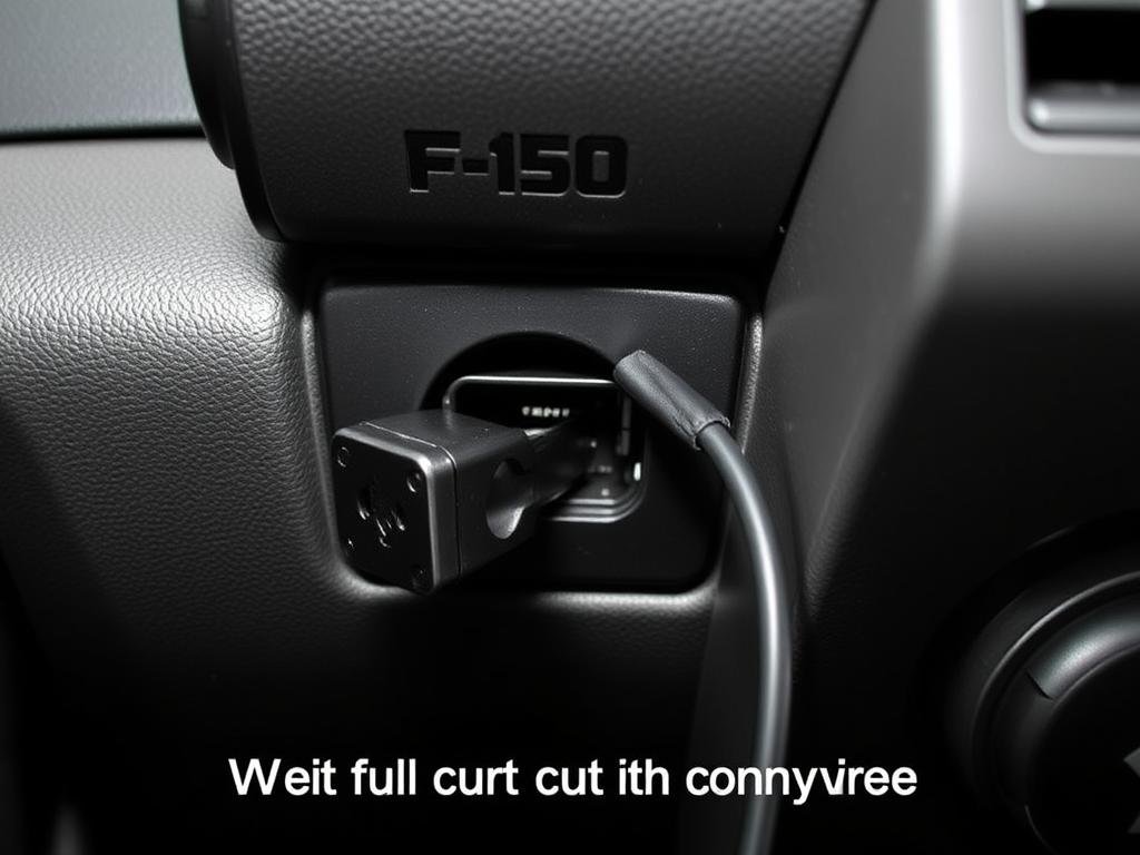 Dash cam connected to Ford F-150 OBD-II port