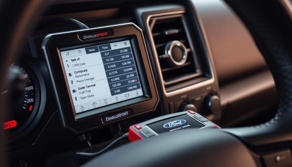 DiabloSport inTune i3 Performance Programmer connected to Ford F-150 - best performance tuners for Ford F-150 review