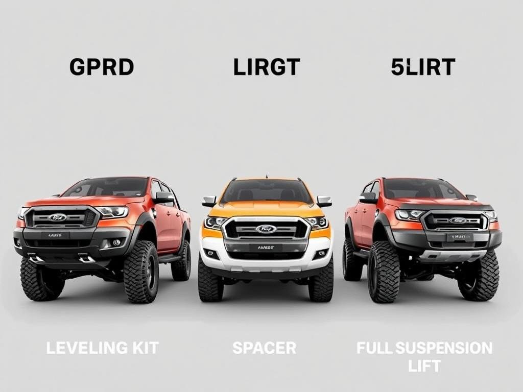 Different types of Ford Ranger lift kits compared