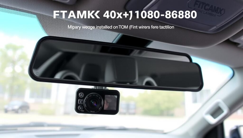 FITCAMX 4K+1080P Dual Dash Cam installed in Ford Ranger