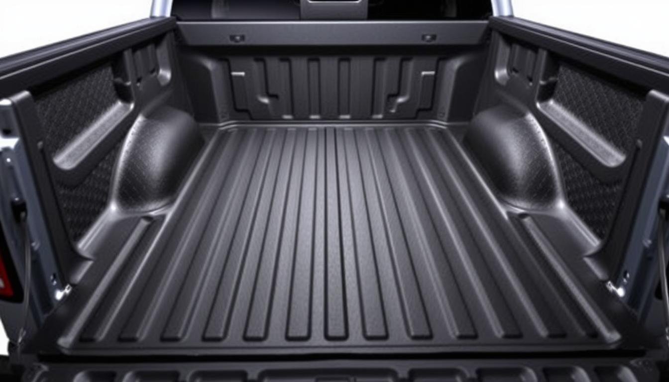 Ford F-150 cargo liner installed in truck bed showing perfect fit and protection
