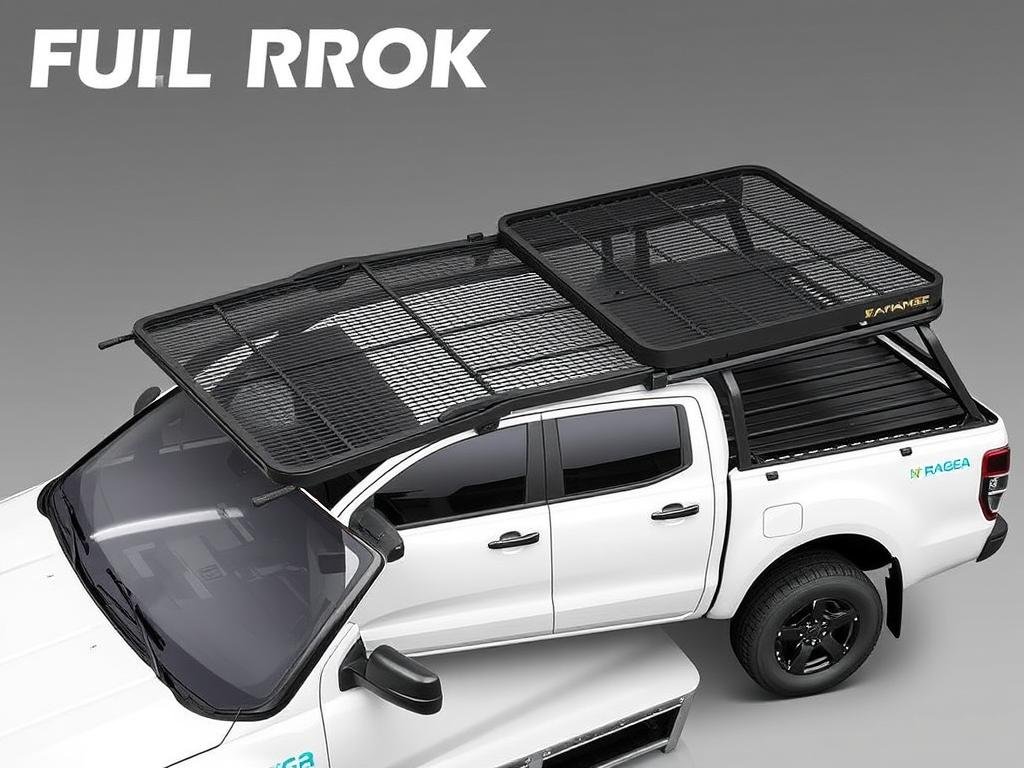 Ford Ranger with full platform roof rack system