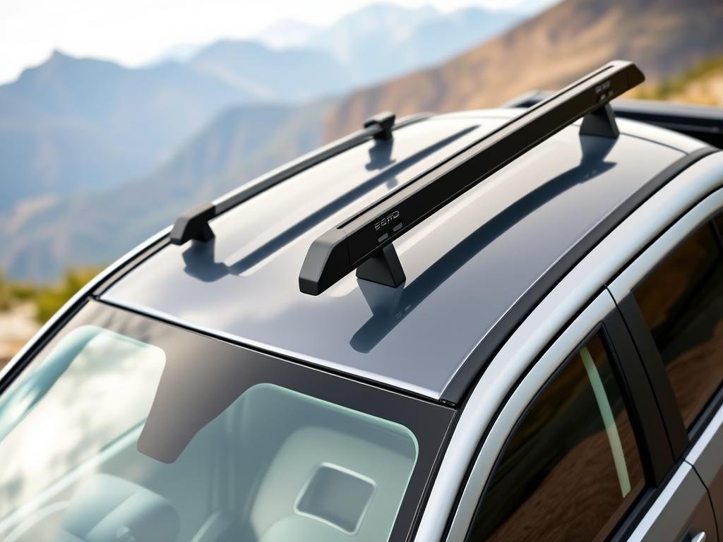 Ford Ranger with roof rails running front to back