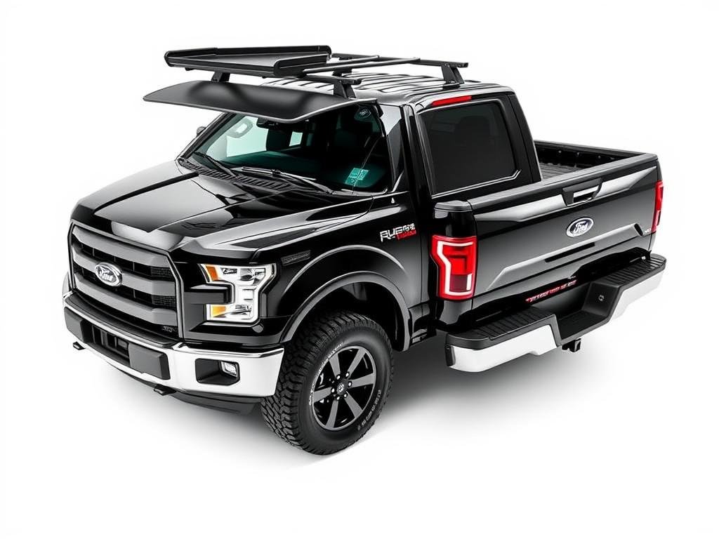 Front Runner Slimline II Roof Rack installed on Ford F-150