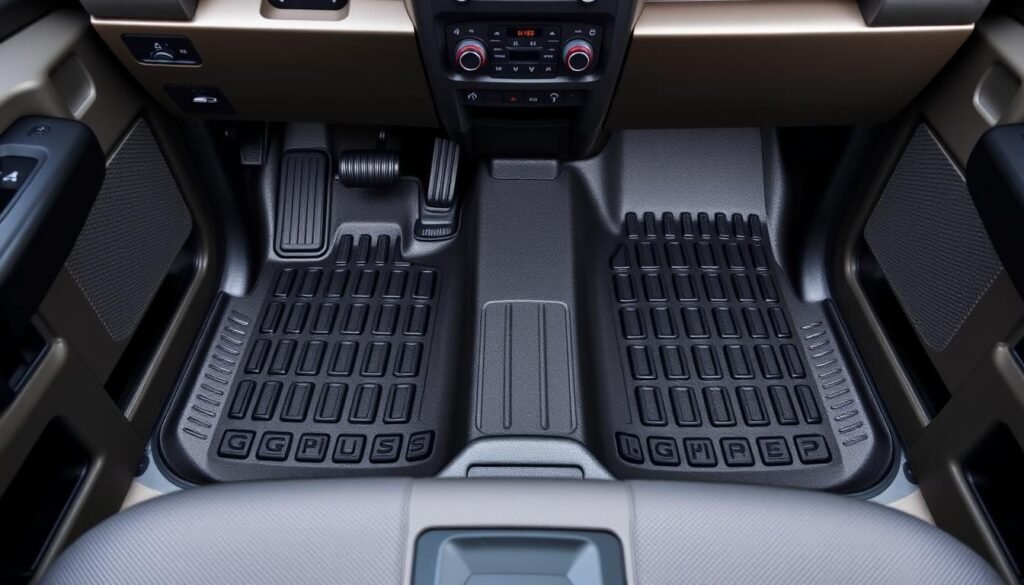 G-PLUS Floor Mats showing front row protection for Ford F-150