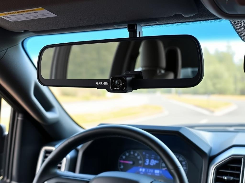 Garmin Mini 2 dash cam installed in Ford F-150