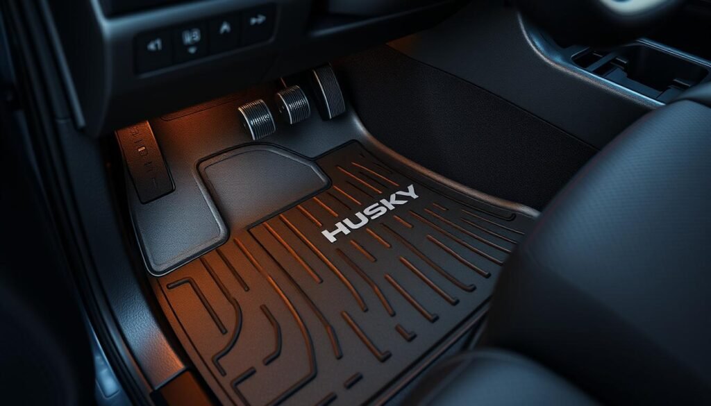 Husky X-ACT Contour floor mats for Ford Ranger showing full coverage