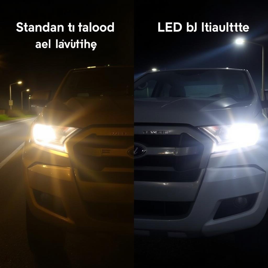 Improved visibility with Ford Ranger LED headlights