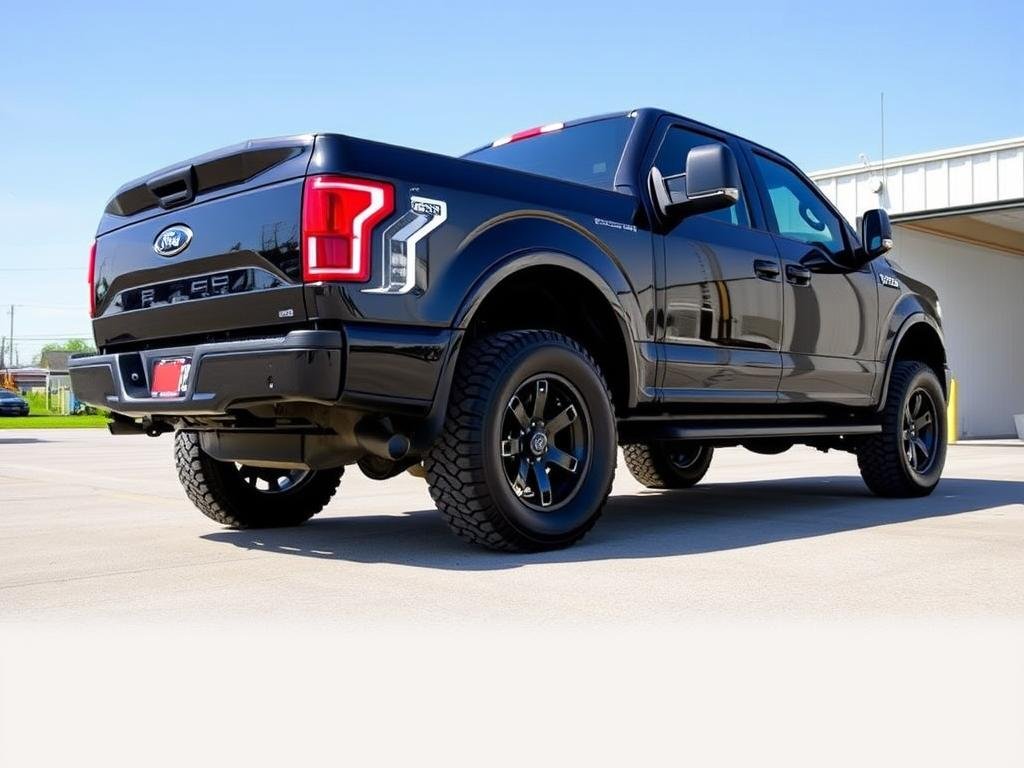 Motofab 2-inch leveling kit installed on Ford F-150