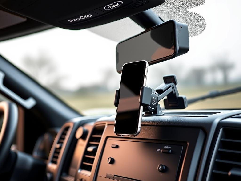 ProClip USA Custom Ford F-150 Dash Mount installed in truck (Author-Owned)