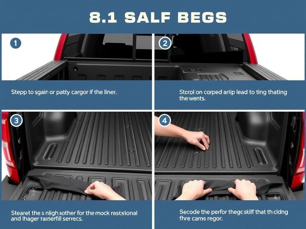 Step-by-step installation of Ford F-150 cargo liner