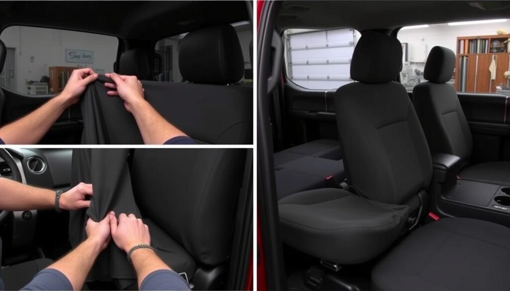 Step-by-step installation of Ford F-150 seat covers