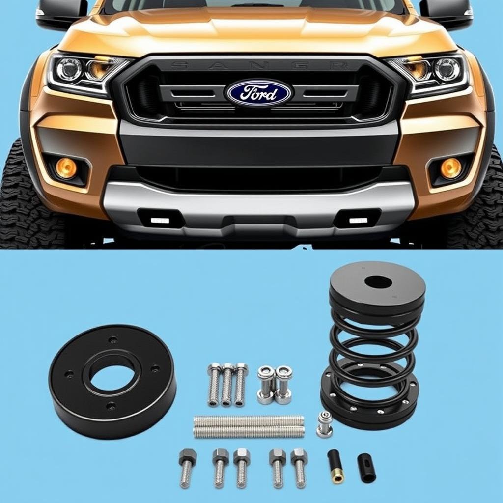 Supreme Suspensions 2.5-inch Front Leveling Kit for Ford Ranger