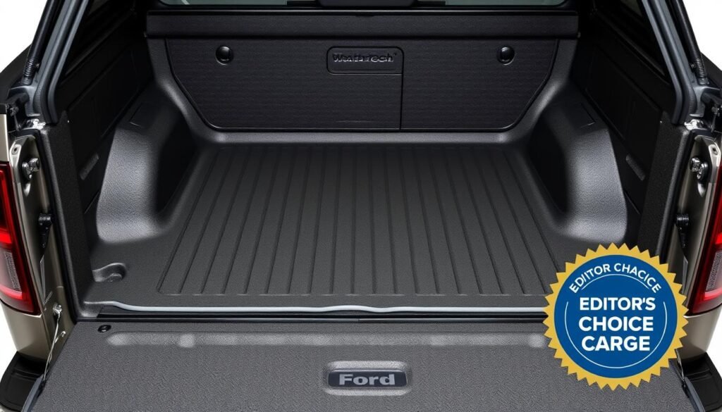 WeatherTech Ford F-150 cargo liner showing perfect fit and coverage
