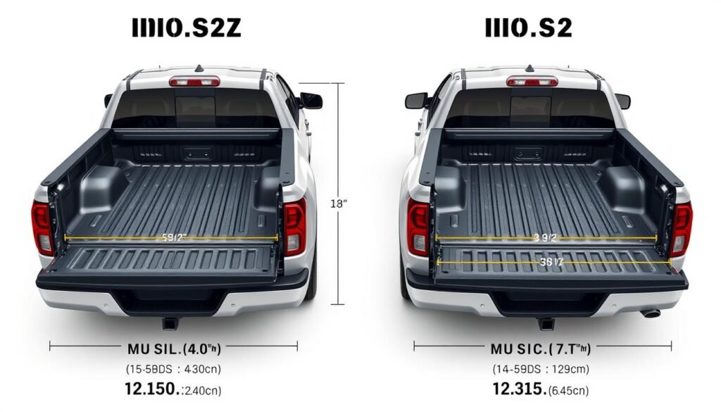 truck bed size comparison