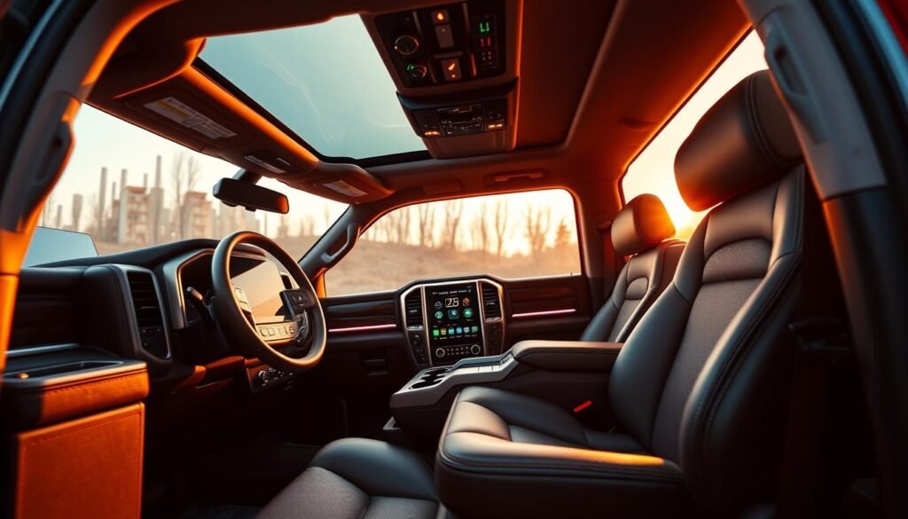 truck interior luxury